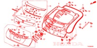 TAILGATE PANEL (2D)  for Honda CIVIC DIESEL 1.6 EXGT 5 Doors 6 speed manual 2015