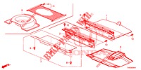 REAR FLOOR BOX  for Honda CIVIC DIESEL 1.6 S EURO 6 5 Doors 6 speed manual 2015