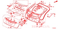 TAILGATE PANEL (2D)  for Honda CIVIC DIESEL 1.6 SE 5 Doors 6 speed manual 2015