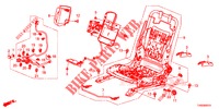 FRONT SEAT COMPONENTS (G.) (SIEGE REGLAGE MANUEL) for Honda CIVIC DIESEL 1.6 SE EURO 6 5 Doors 6 speed manual 2015