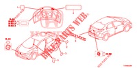 EMBLEMS/CAUTION LABELS  for Honda CIVIC DIESEL 1.6 EX 5 Doors 6 speed manual 2016