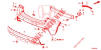 REAR BUMPER  for Honda CIVIC DIESEL 1.6 EX 5 Doors 6 speed manual 2016