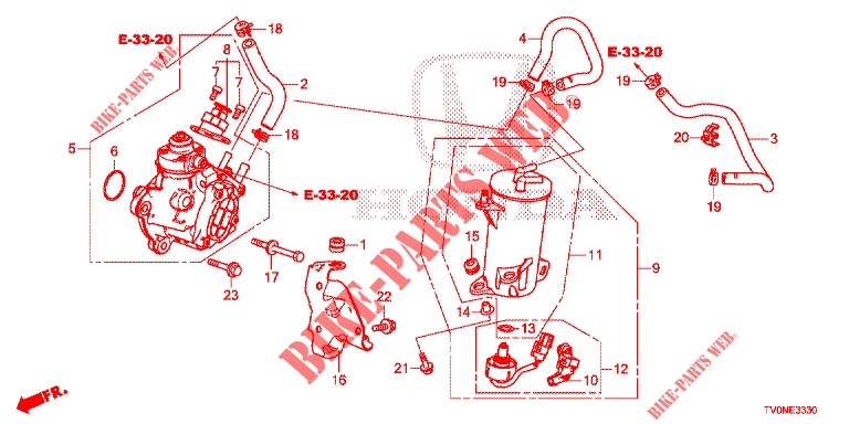 HIGH PRESSURE PUMP (DIESEL) for Honda CIVIC DIESEL 1.6 EX 5 Doors 6 speed manual 2016
