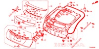 TAILGATE PANEL (2D)  for Honda CIVIC DIESEL 1.6 EXGT 5 Doors 6 speed manual 2016