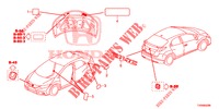 EMBLEMS/CAUTION LABELS  for Honda CIVIC DIESEL 1.6 S 5 Doors 6 speed manual 2016