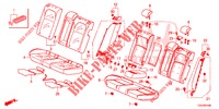 REAR SEAT/SEATBELT (2D)  for Honda CIVIC 1.0 EXGT 5 Doors full automatic 2017