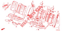 REAR SEAT/SEATBELT (2D)  for Honda CIVIC 1.0 TOP 5 Doors full automatic 2018