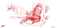 FRONT SEAT COMPONENTS (G.) (SIEGE REGLAGE MANUEL) (1) for Honda CIVIC DIESEL 1.6 ENTRY 5 Doors 6 speed manual 2018