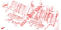 REAR SEAT/SEATBELT (2D)  for Honda CIVIC DIESEL 1.6 ENTRY 5 Doors 6 speed manual 2018