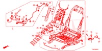 FRONT SEAT COMPONENTS (D.) (HAUTEUR MANUELLE) (2) for Honda CIVIC DIESEL 1.6 MID 5 Doors 6 speed manual 2018