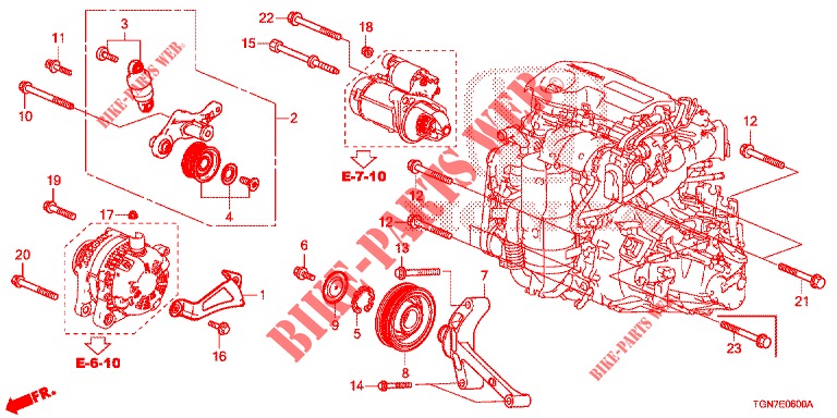 AUTO TENSIONER  for Honda CIVIC DIESEL 1.6 MID 5 Doors 6 speed manual 2018