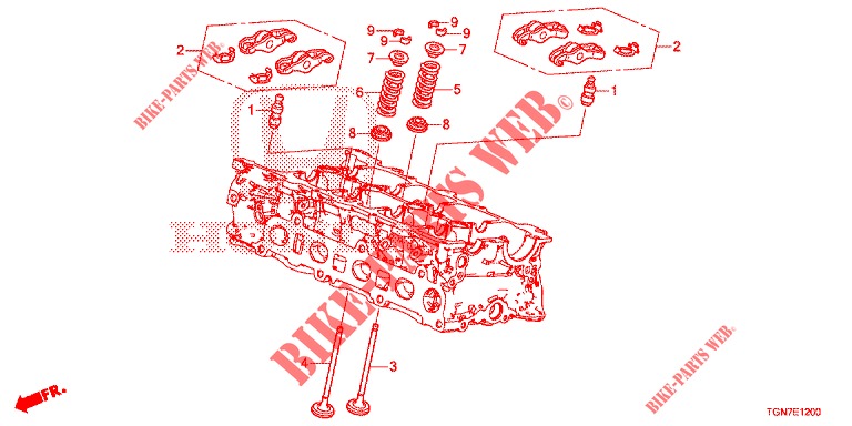 VALVE/ROCKER ARM  for Honda CIVIC DIESEL 1.6 MID 5 Doors 6 speed manual 2018