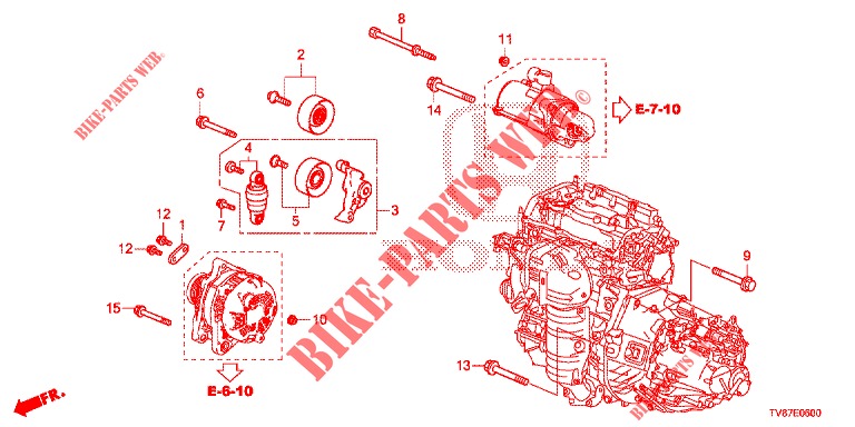 AUTO TENSIONER  for Honda CIVIC TYPE R 5 Doors 6 speed manual 2015