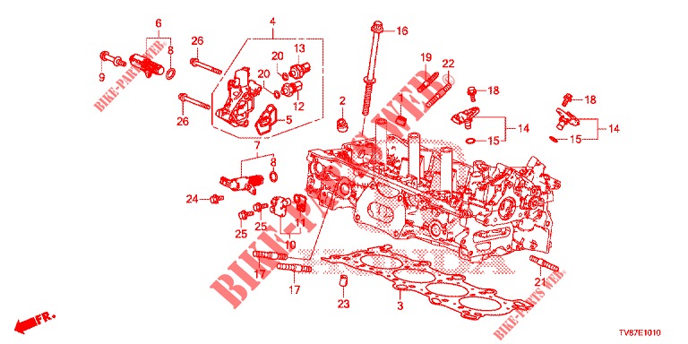 SPOOL VALVE/ OIL PRESSURE SENSOR  for Honda CIVIC TYPE R 5 Doors 6 speed manual 2015