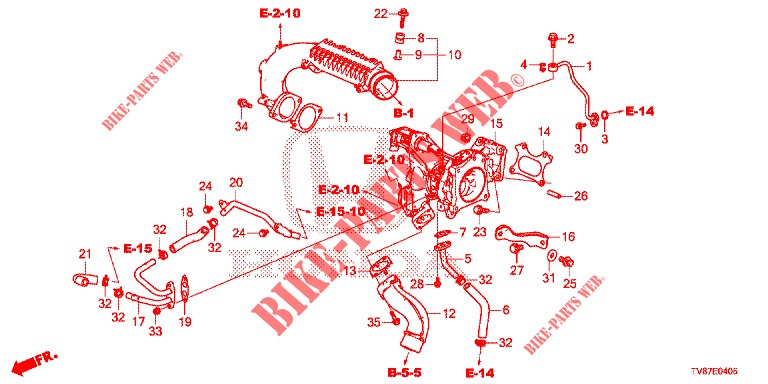 TURBOCHARGER  for Honda CIVIC TYPE R 5 Doors 6 speed manual 2015