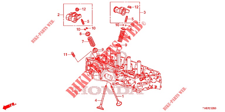 VALVE/ROCKER ARM  for Honda CIVIC TYPE R 5 Doors 6 speed manual 2015