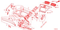 INSTRUMENT GARNISH (COTE DE PASSAGER) (RH) for Honda CIVIC TYPE R 5 Doors 6 speed manual 2016