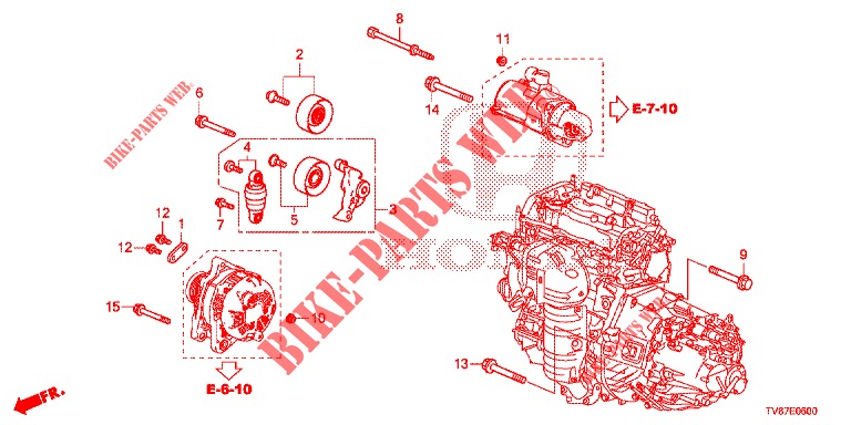 AUTO TENSIONER  for Honda CIVIC TYPE R 5 Doors 6 speed manual 2016