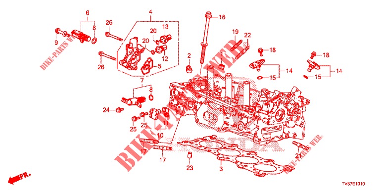 SPOOL VALVE/ OIL PRESSURE SENSOR  for Honda CIVIC TYPE R 5 Doors 6 speed manual 2016