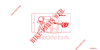 KEY CYLINDER SET (INTELLIGENT) for Honda CIVIC  TYPE R 5 Doors 6 speed manual 2017
