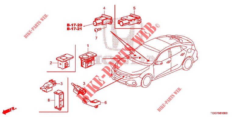 AIR CONDITIONER (CAPTEUR) for Honda CIVIC  TYPE R 5 Doors 6 speed manual 2017