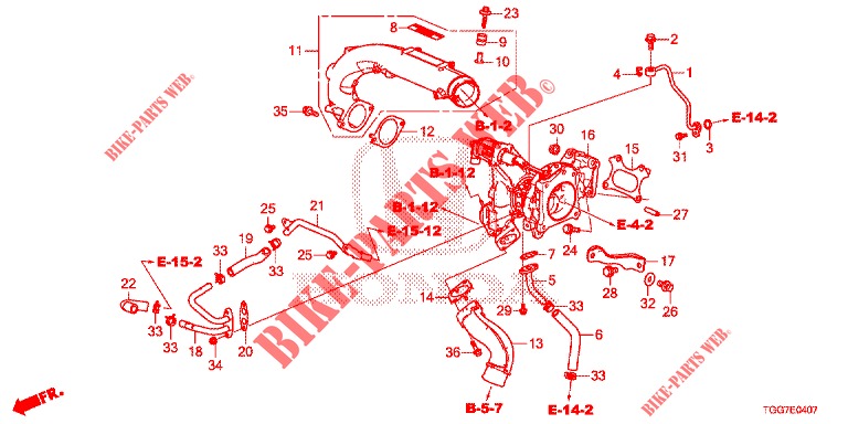 TURBOCHARGER (TYPE R) for Honda CIVIC  TYPE R 5 Doors 6 speed manual 2017