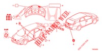 EMBLEMS/CAUTION LABELS  for Honda CIVIC TOURER 1.8 ES 5 Doors 5 speed automatic 2014