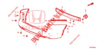 REAR BUMPER  for Honda CIVIC TOURER 1.8 ES 5 Doors 5 speed automatic 2014