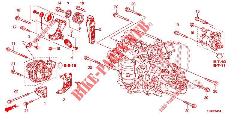 AUTO TENSIONER  for Honda CIVIC TOURER 1.8 ES 5 Doors 5 speed automatic 2014