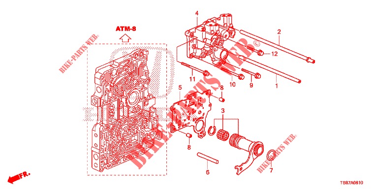 REGULATOR BODY (2.2L)  for Honda CIVIC TOURER 1.8 ES 5 Doors 5 speed automatic 2014