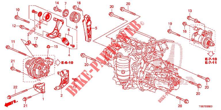 AUTO TENSIONER  for Honda CIVIC TOURER 1.8 EXGT 5 Doors 5 speed automatic 2014