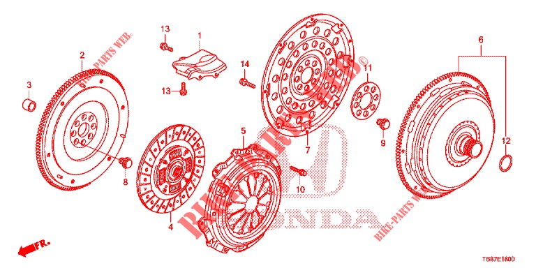 CLUTCH/TORQUE CONVERTER  for Honda CIVIC TOURER 1.8 EXGT 5 Doors 5 speed automatic 2014