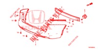 REAR BUMPER  for Honda CIVIC TOURER 1.8 SE 5 Doors 5 speed automatic 2014