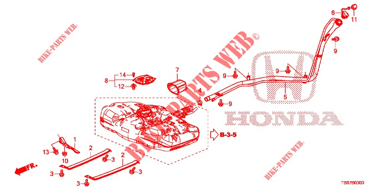 FUEL FILLER PIPE  for Honda CIVIC TOURER 1.8 SE 5 Doors 5 speed automatic 2014