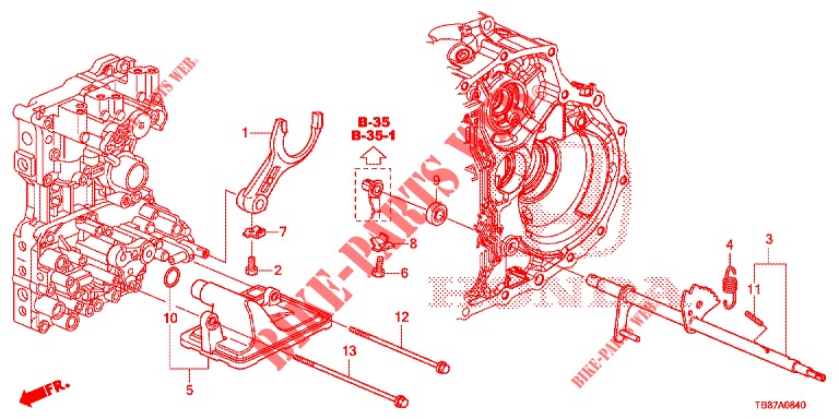 SHIFT FORK/SETTING SCREW  for Honda CIVIC TOURER 1.8 SE 5 Doors 5 speed automatic 2014