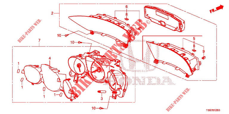 SPEEDOMETER  for Honda CIVIC TOURER 1.8 SE 5 Doors 5 speed automatic 2014