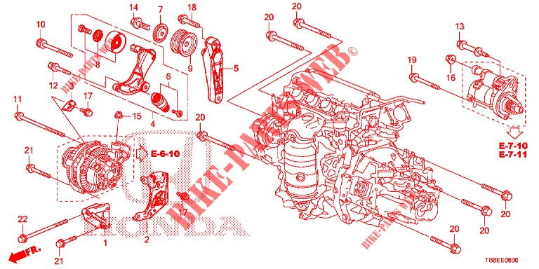 AUTO TENSIONER  for Honda CIVIC TOURER 1.8 ES 5 Doors 5 speed automatic 2015