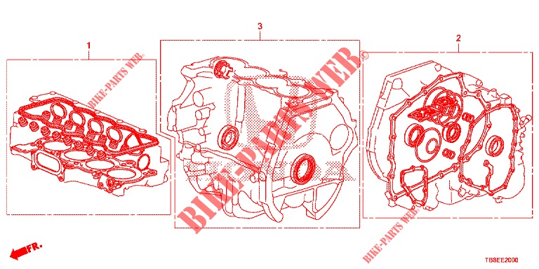 GASKET KIT/ TRANSMISSION ASSY.  for Honda CIVIC TOURER 1.8 ES 5 Doors 5 speed automatic 2015