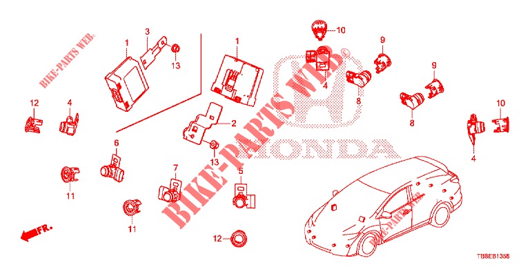 PARKING SENSOR  for Honda CIVIC TOURER 1.8 ES 5 Doors 5 speed automatic 2015