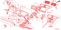 INSTRUMENT GARNISH (COTE DE PASSAGER) (RH) for Honda CIVIC TOURER 1.8 EX 5 Doors 5 speed automatic 2015