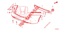 REAR BUMPER  for Honda CIVIC TOURER 1.8 EX 5 Doors 5 speed automatic 2015