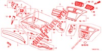 INSTRUMENT GARNISH (COTE DE PASSAGER) (RH) for Honda CIVIC TOURER 1.8 SE 5 Doors 5 speed automatic 2015