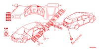 EMBLEMS/CAUTION LABELS  for Honda CIVIC TOURER 1.8 EX 5 Doors 5 speed automatic 2016