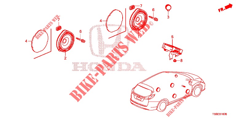 ANTENNA/SPEAKER  for Honda CIVIC TOURER 1.8 SE 5 Doors 5 speed automatic 2016