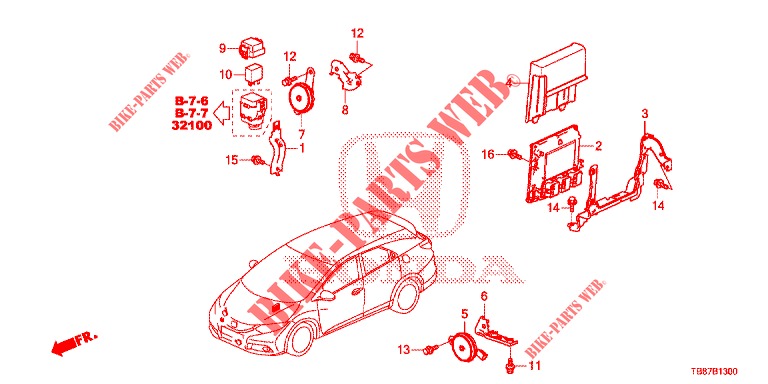 CONTROL UNIT (COMPARTIMENT MOTEUR) (1) for Honda CIVIC TOURER 1.8 ES 5 Doors 6 speed manual 2014
