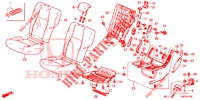 REAR SEAT/SEATBELT (G.) for Honda CIVIC TOURER 1.8 EXGT 5 Doors 6 speed manual 2014