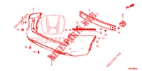 REAR BUMPER  for Honda CIVIC TOURER 1.8 LIFESTYLE 5 Doors 6 speed manual 2014