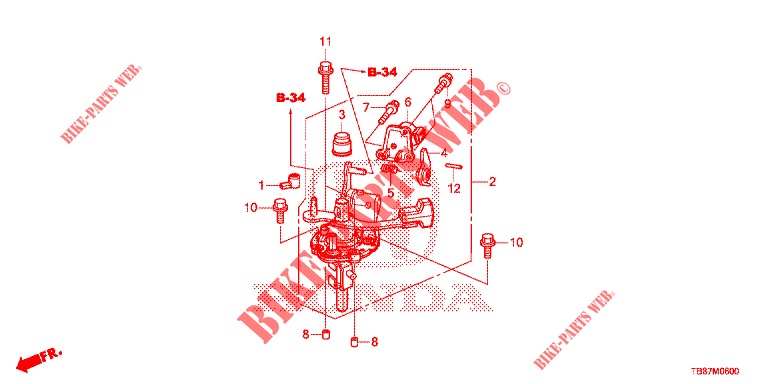 CHANGE LEVER (MT)  for Honda CIVIC TOURER 1.8 LIFESTYLE 5 Doors 6 speed manual 2014