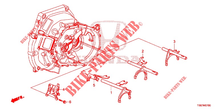 SHIFT FORK/SETTING SCREW  for Honda CIVIC TOURER 1.8 LIFESTYLE 5 Doors 6 speed manual 2014
