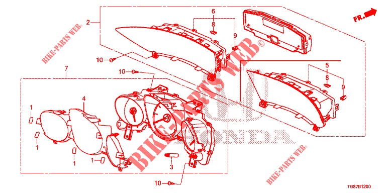 SPEEDOMETER  for Honda CIVIC TOURER 1.8 LIFESTYLE 5 Doors 6 speed manual 2014
